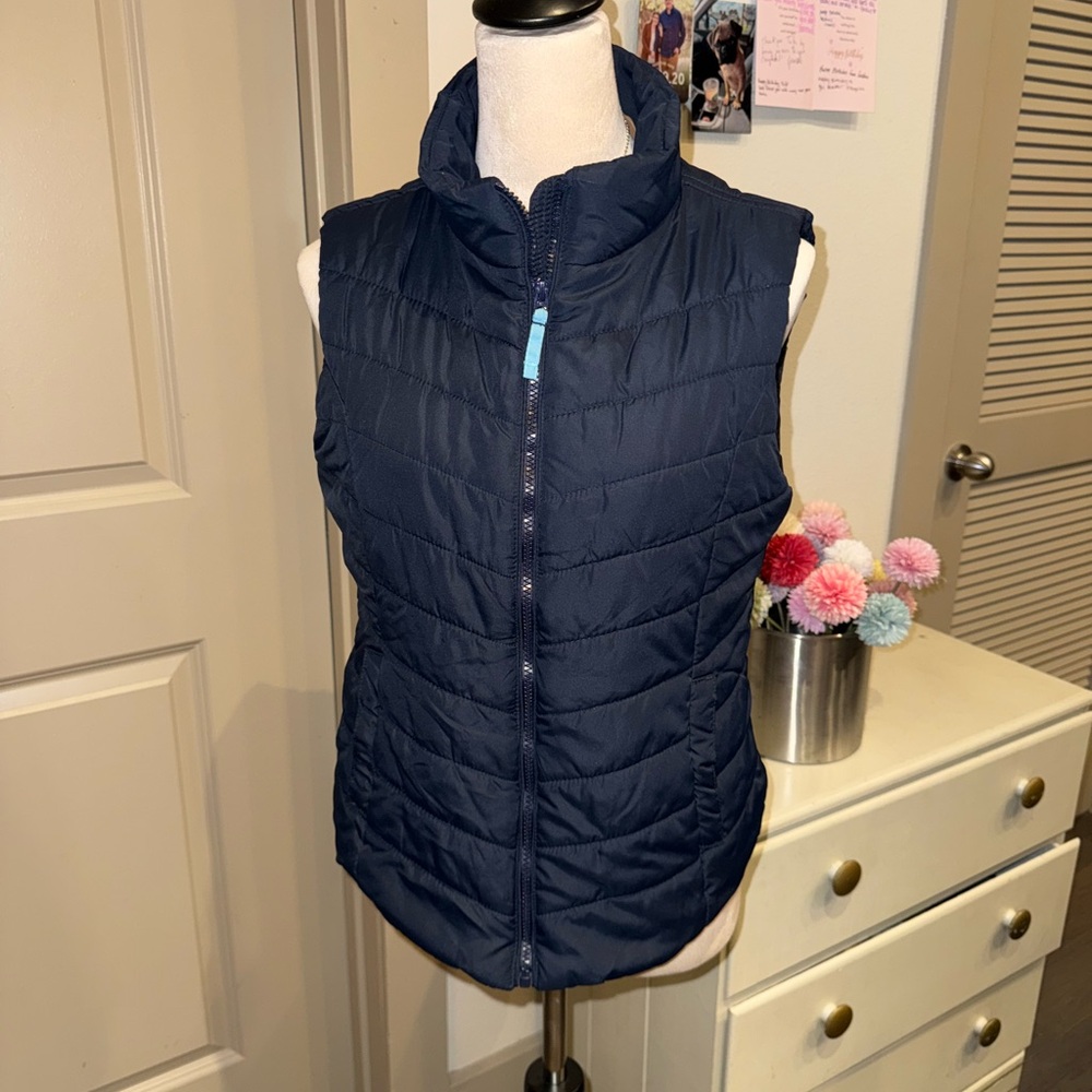 ❄️ NWOT Aeropostale Navy Quilted Puffer Vest size Large